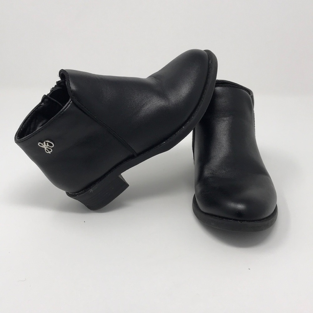 Black Sam Edelman Toddler Girls Ankle Booties sz 8
